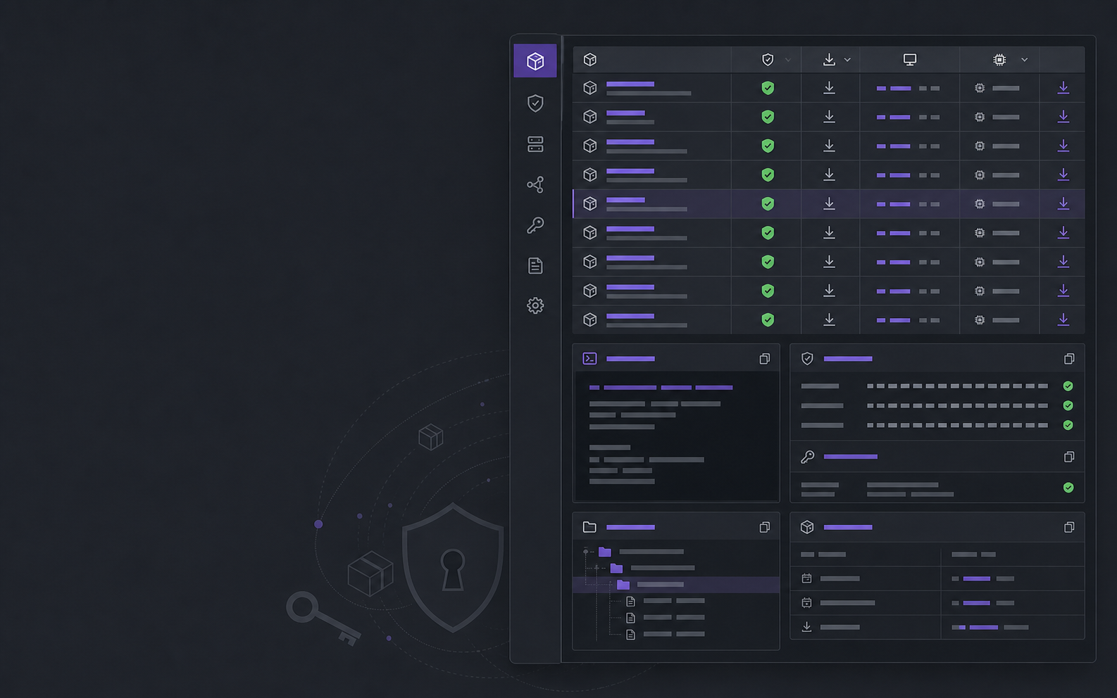 Graphite package repository with verified packages, checksums, and repository controls
